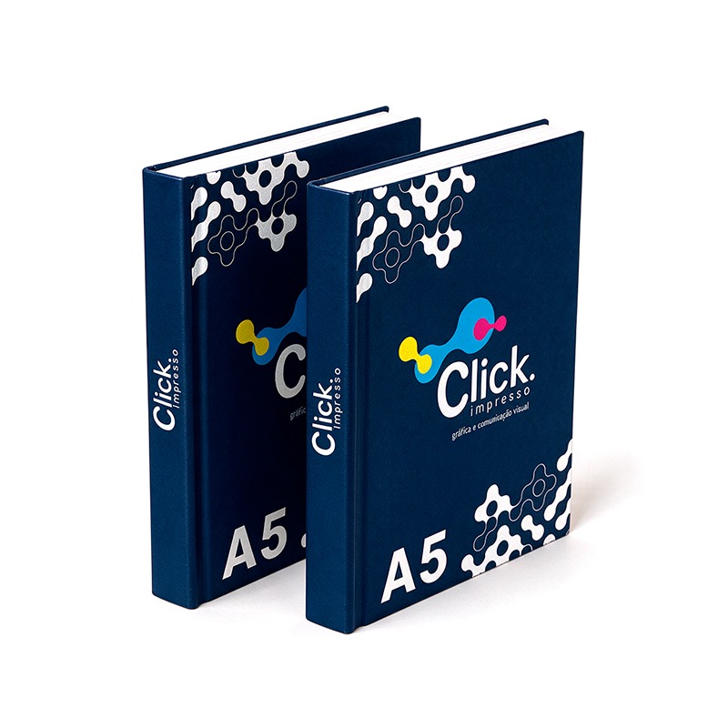 Agenda PERSONALIZADA, COM A CAPA 4x0cores, E MIOLO 4x4cores, capa dura em papel empastada com cartão e debrú, laminação Prolan. LOMBADA